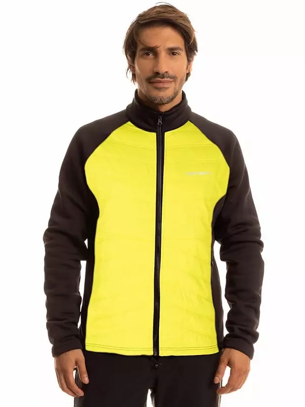 Дождевик Fischer Hybridjacke, цвет Gelb/Schwarz