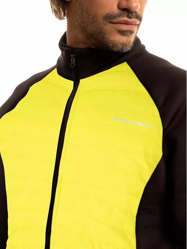 Дождевик Fischer Hybridjacke, цвет Gelb/Schwarz