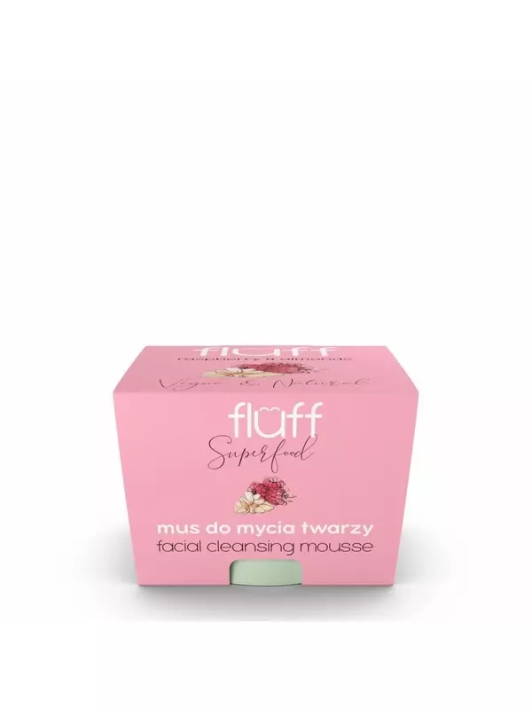 Мусс для очищения лица Малина и миндаль, 50 мл, Пух Fluff