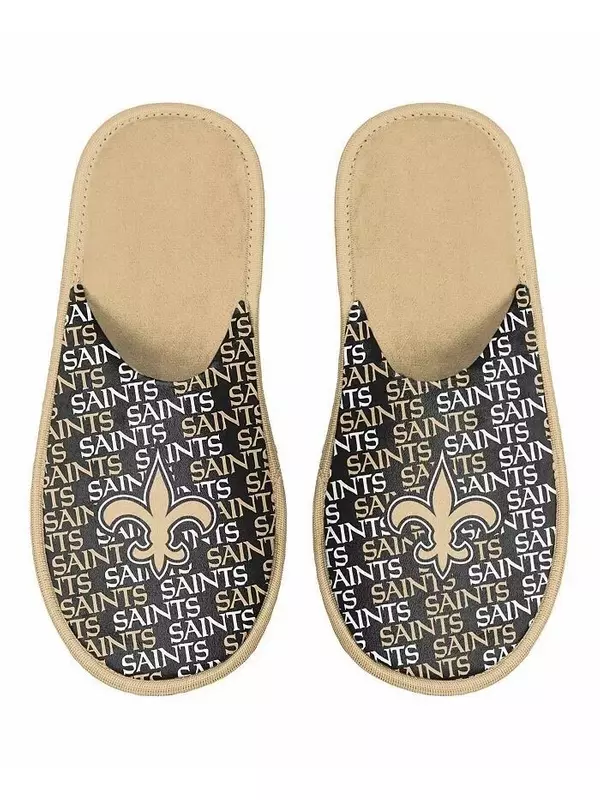 Молодежные тапочки New Orleans Saints Team для мальчиков и девочек Foco, черный