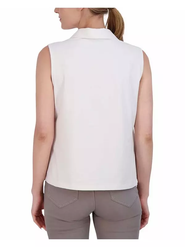 Топ Ricki из комбинированных материалов Foxcroft, белый