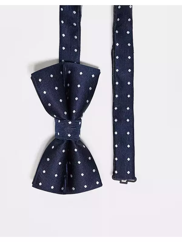 Галстук-бабочка French Connection в горошек темно-синего и белого цветов French Connection Mens