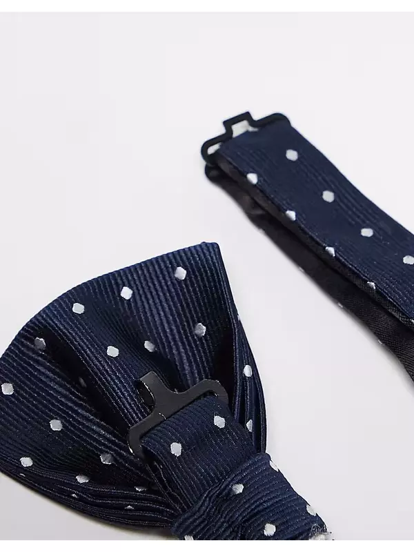 Галстук-бабочка French Connection в горошек темно-синего и белого цветов French Connection Mens