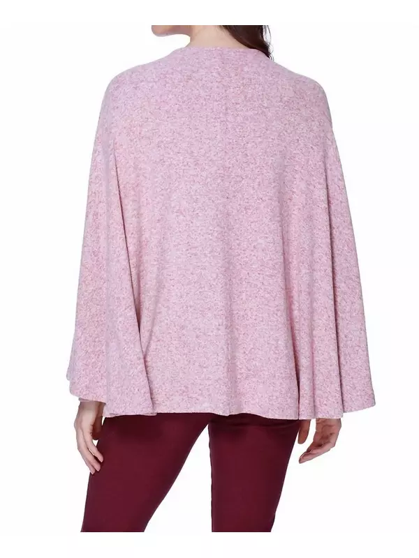 Розовое пончо на молнии на молнии Eloise Kashmira french kyss