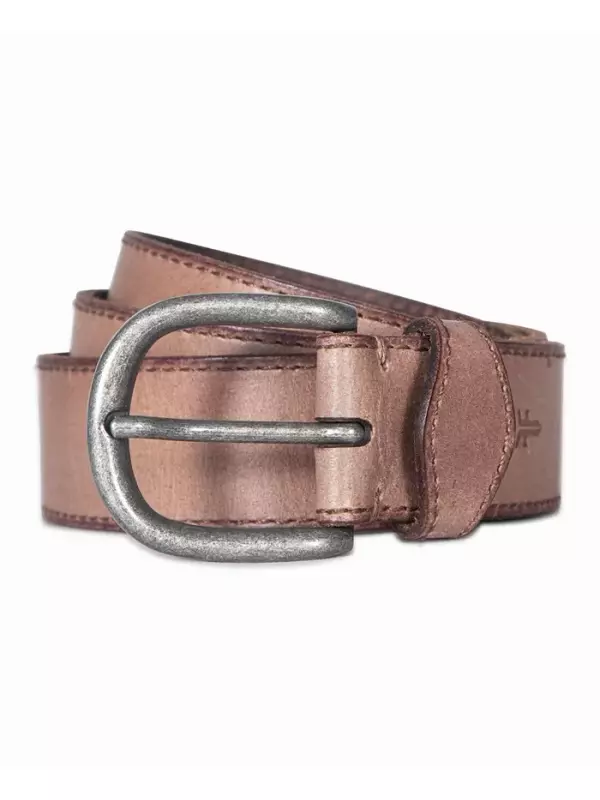 Женский ремень Keeper с фигурной прострочкой Frye, коричневый/бежевый