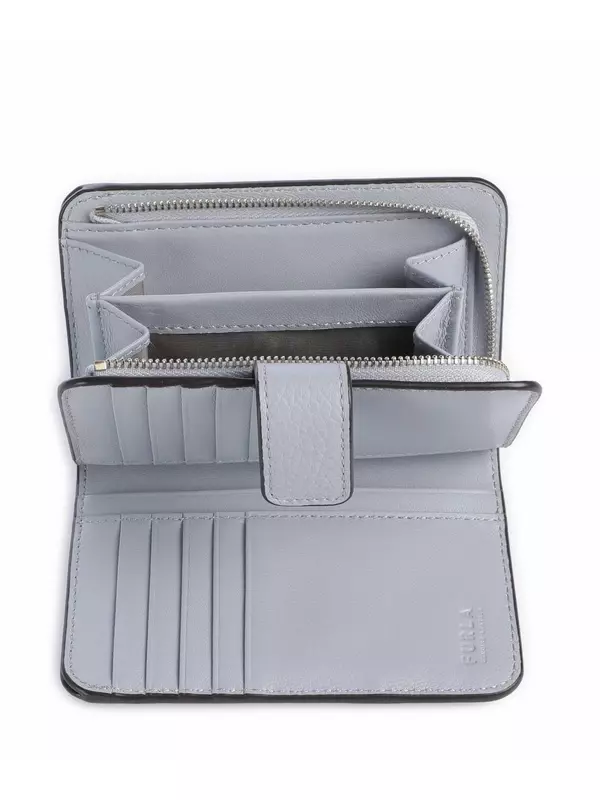 Кошелек Camelia m из зернистой кожи Furla, голубой