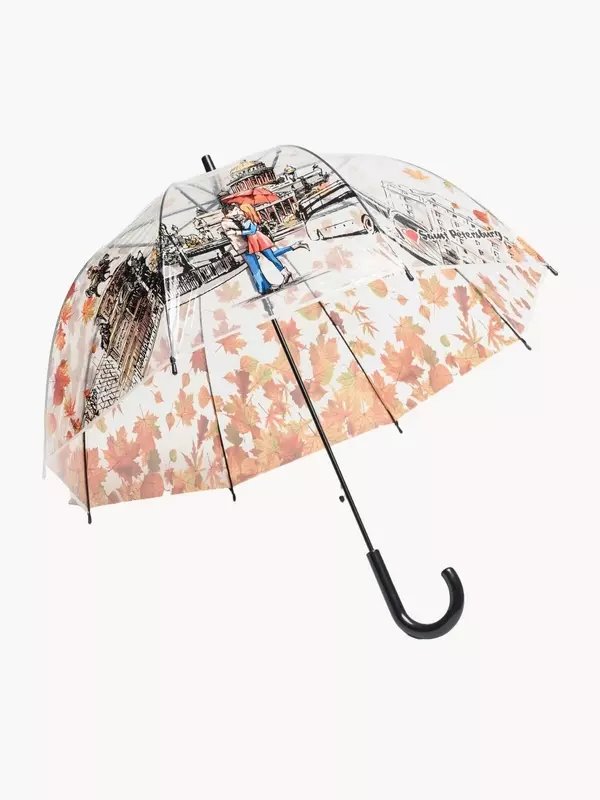 Зонт-трость GALAXY OF UMBRELLAS, голубой,