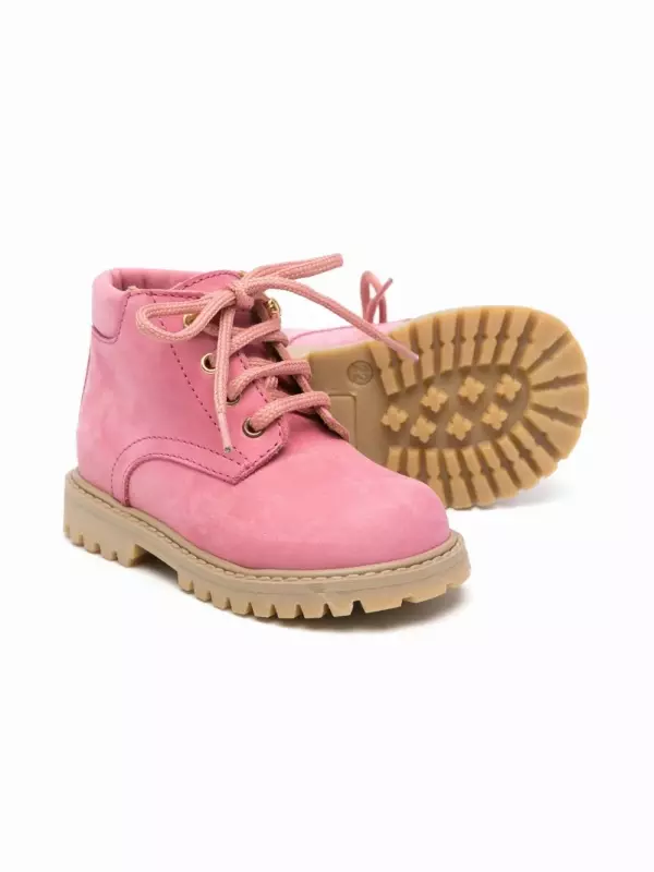 Замшевые ботинки Gallucci Kids, розовый