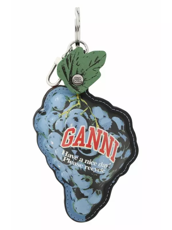 Кожаный кошелек для монет Ganni