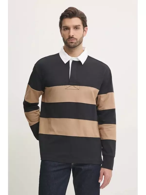 Хлопковая водолазка Gant, черный