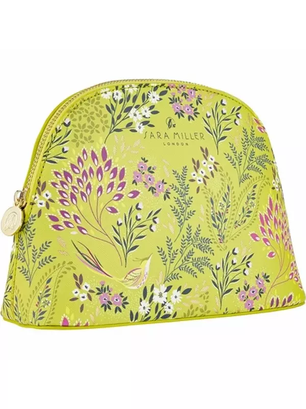Косметичка Sara Miller Beauty Haveli Garden Medium Green, туалетные принадлежности и косметические принадлежности, веганская кожа, принт, дорожный подарок Gegizun