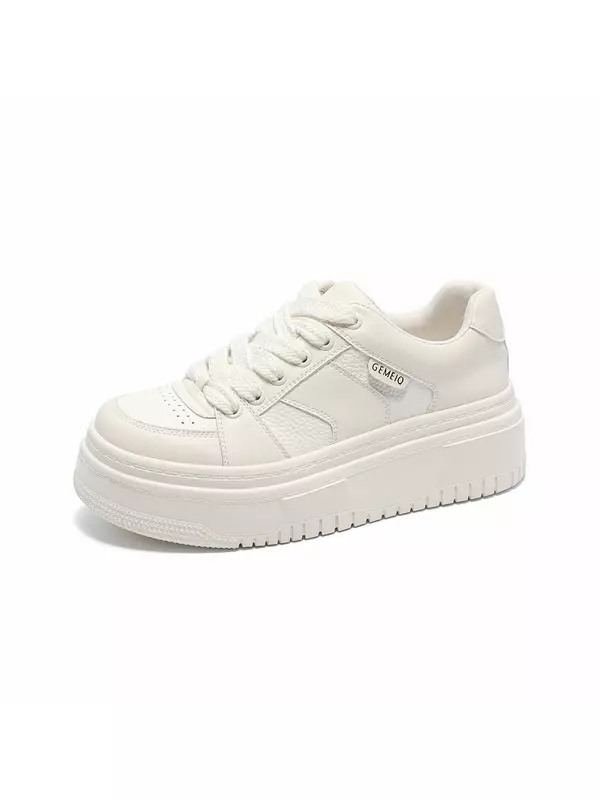 Кеды, скейтборд обувь женская низкая Gemeiq, серебряный