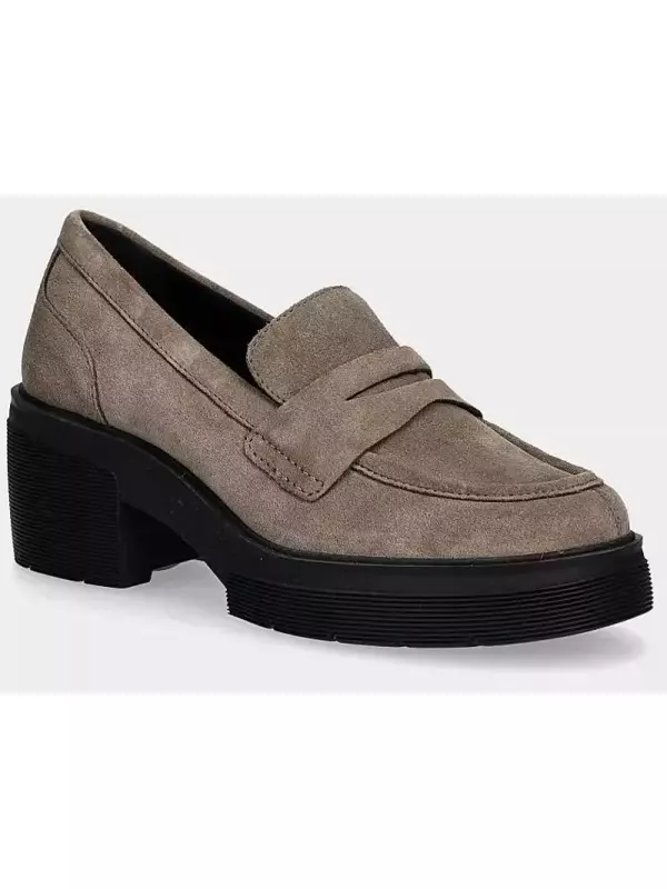 Замшевые мокасины Geox D SPHERICA EC15, зеленый