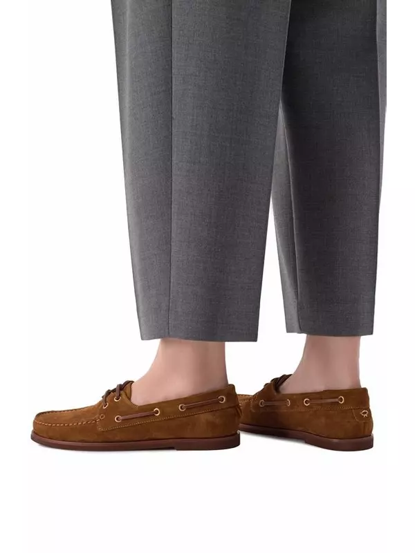 Замшевые топсайдеры Vandé Gianvito Rossi