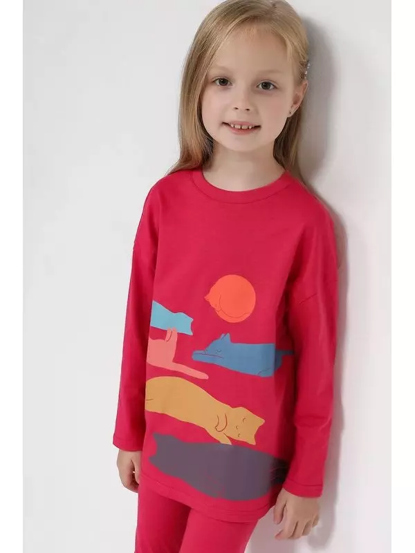 Хлопковый лонгслив с принтом GIOCO