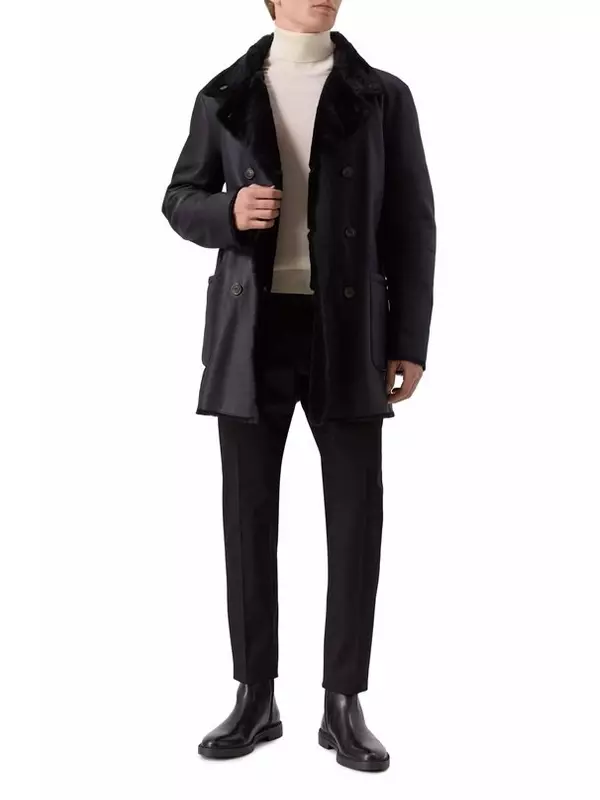 Двусторонняя дубленка из овчины Giorgio Armani