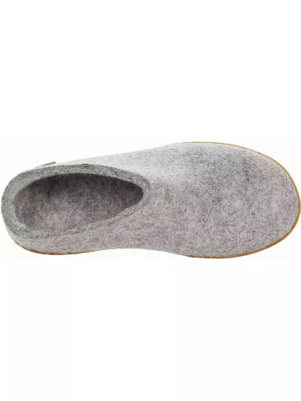 Сабо Wool Slip-On Rubber Outsole Glerups, серый