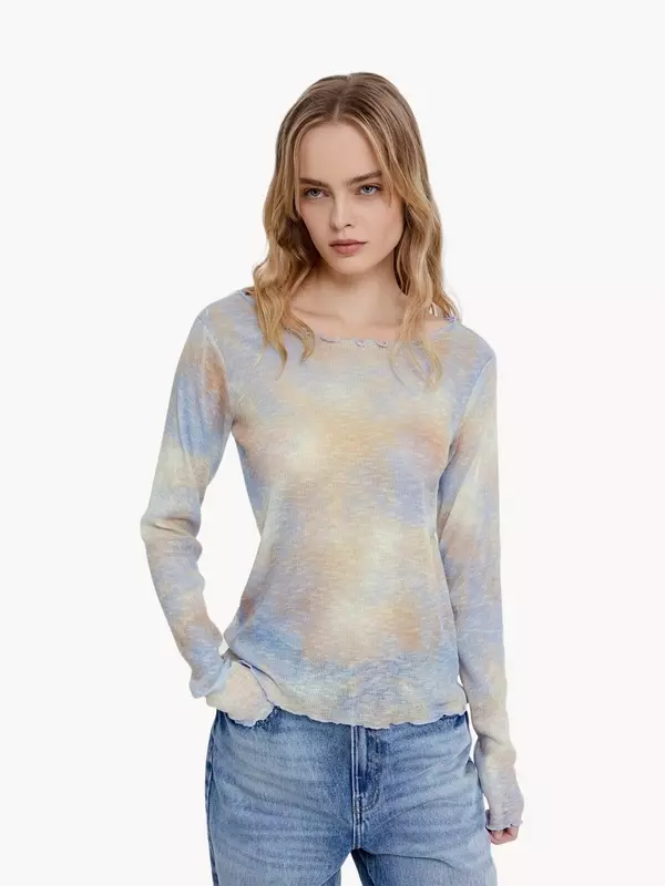 Лонгслив Gloria Jeans, размер XS (38-40), , синий/бежевый