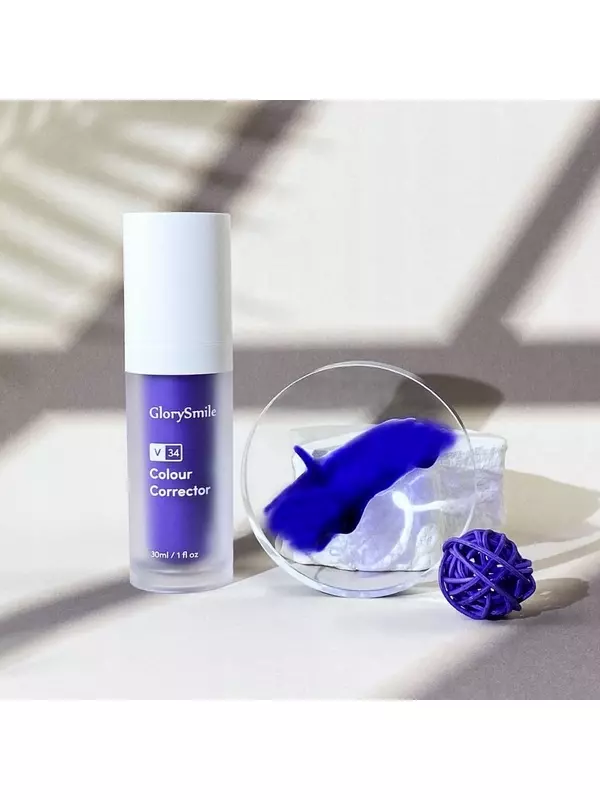 Glory Smile, отбеливающая зубная паста V34, корректор цвета, фиолетовый, 30 мл GlorySmile