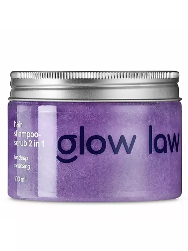 GLOW LAW Шампунь-скраб для кожи головы 2 в 1 300