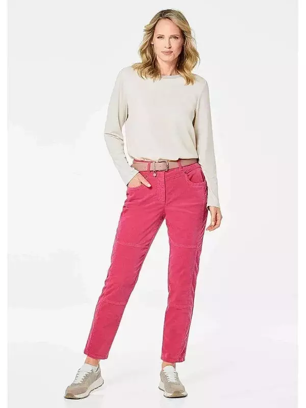 Тканевые брюки GOLDNER, розовый