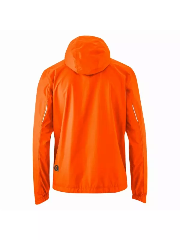 Велокуртка Gonso Save Light, мужская дождевик, ветро- и водонепроницаемая, велокуртка с капюшоном, оранжевый