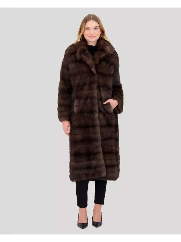 Соболья шуба Gorski, цвет silvery 1