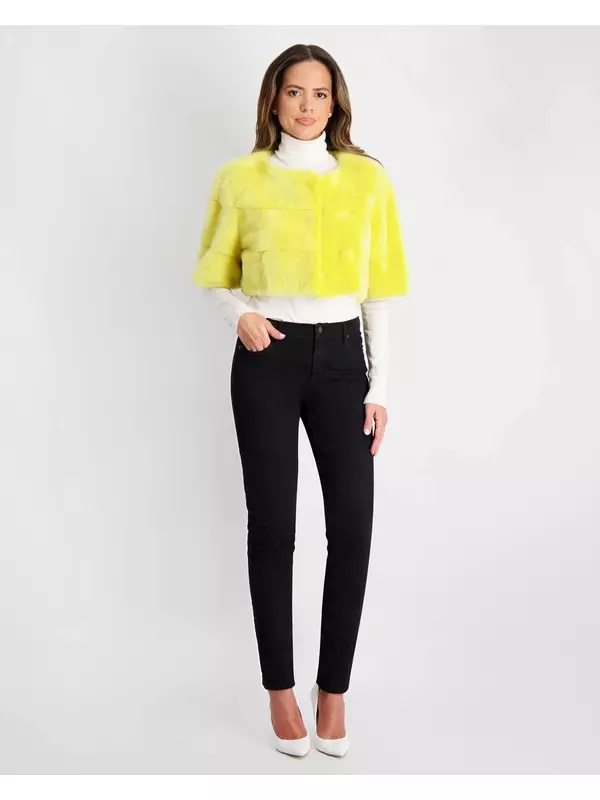 Болеро из норки Gorski, желтый