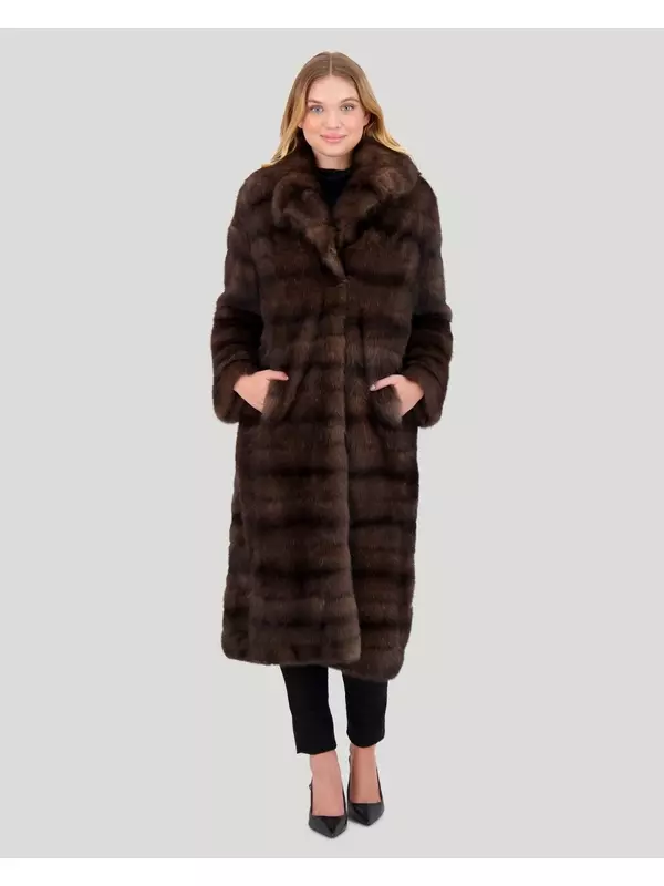 Соболья шуба Gorski, цвет silvery 1