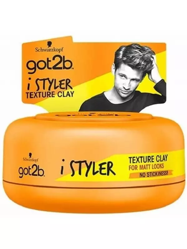 Schwarzkopf Istyler длительная фиксация без остатков силикона, матовая глина для волос, 75 мл, Got2B