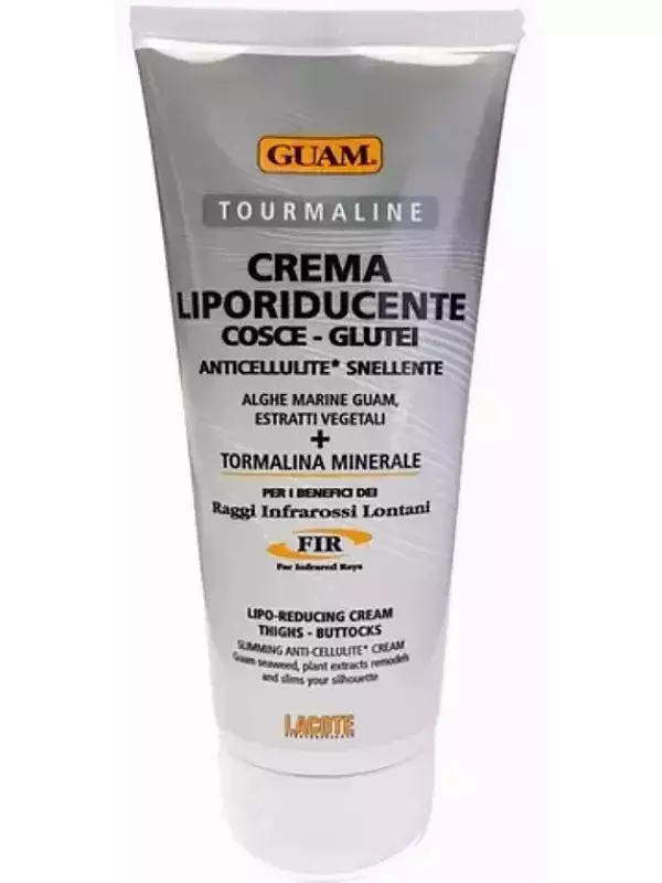 GUAM Крем антицеллюлитный c жиросжигающим эффектом с микрокристаллами Турмалина / TOURMALINE 200 мл