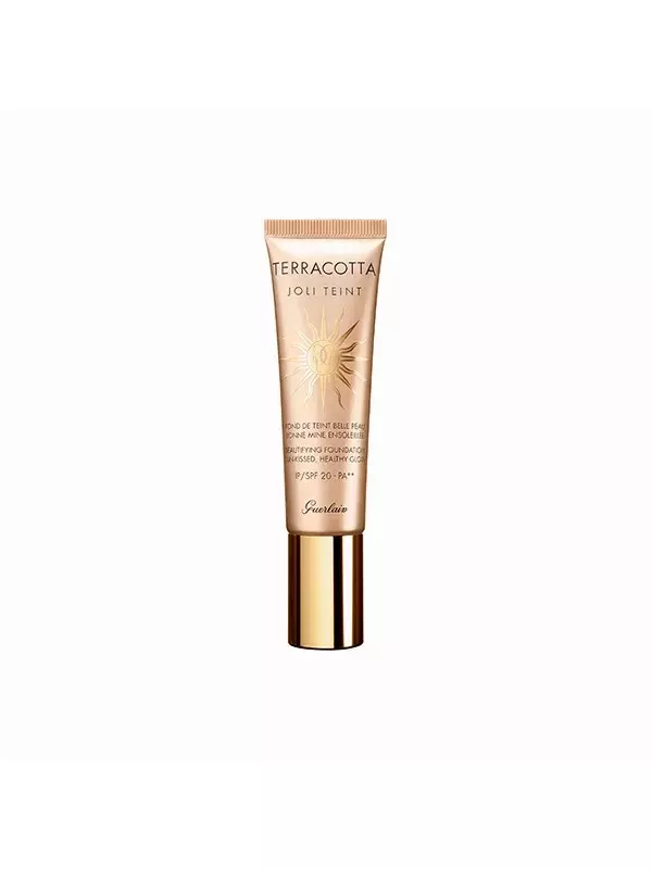 База под макияж с эффектом загара Terracotta Joli Teint Fdt Fluido Guerlain, цвет ebony