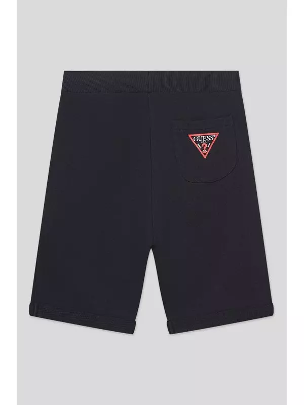 Шорты хлопковые на кулиске Guess