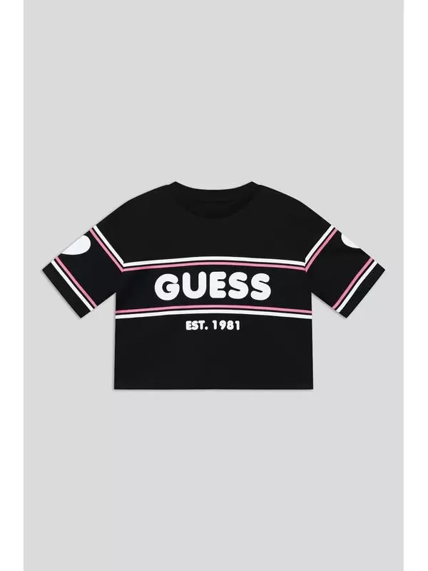 Футболка хлопковая с принтом Guess