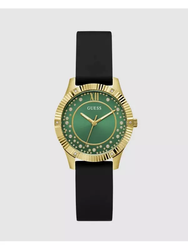 Женские часы Starstruck GW0766L3 с силиконовым и черным ремешком Guess, черный