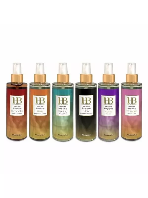 Парфюмированный спрей для тела - Пудра (Белый Ирис и Роза), H&B