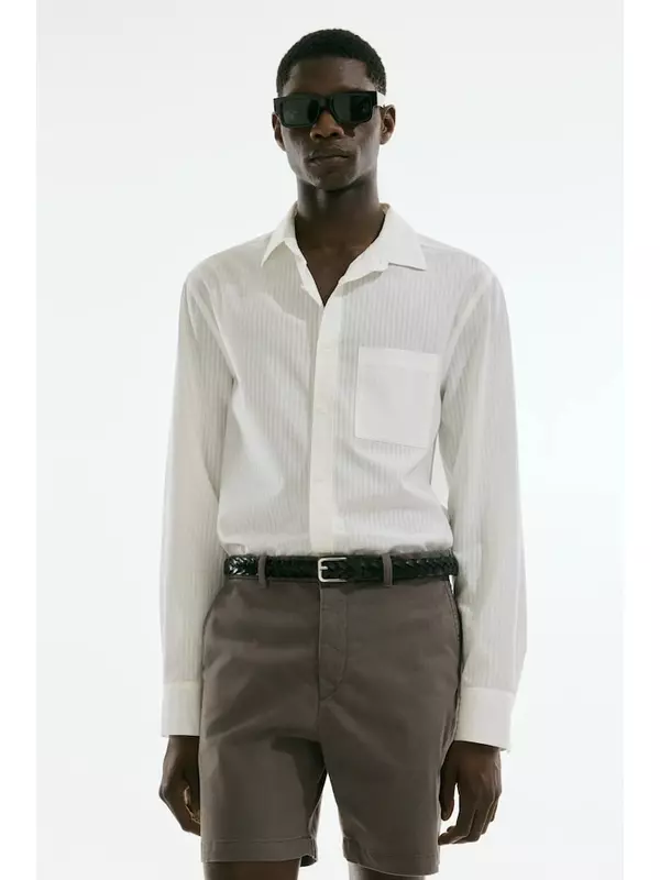 Шорты-Чиносы обычного кроя H&M, зеленый