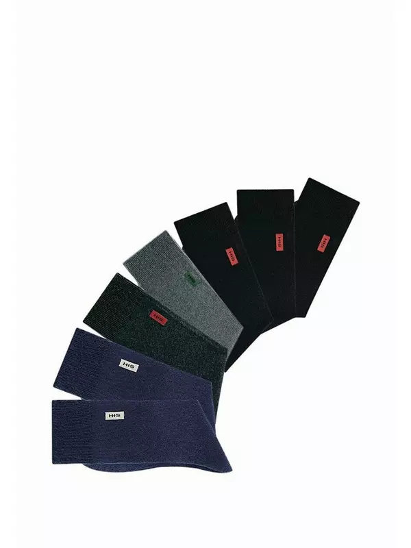 Носки 7 PACK BASIC H.I.S, синий