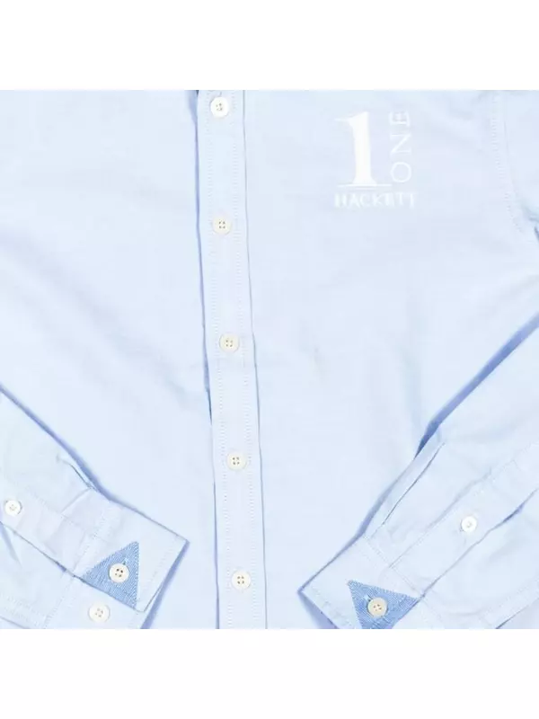 Рубашка с длинными рукавами и воротником с лацканами для мальчика hk301005 Hackett London, синий