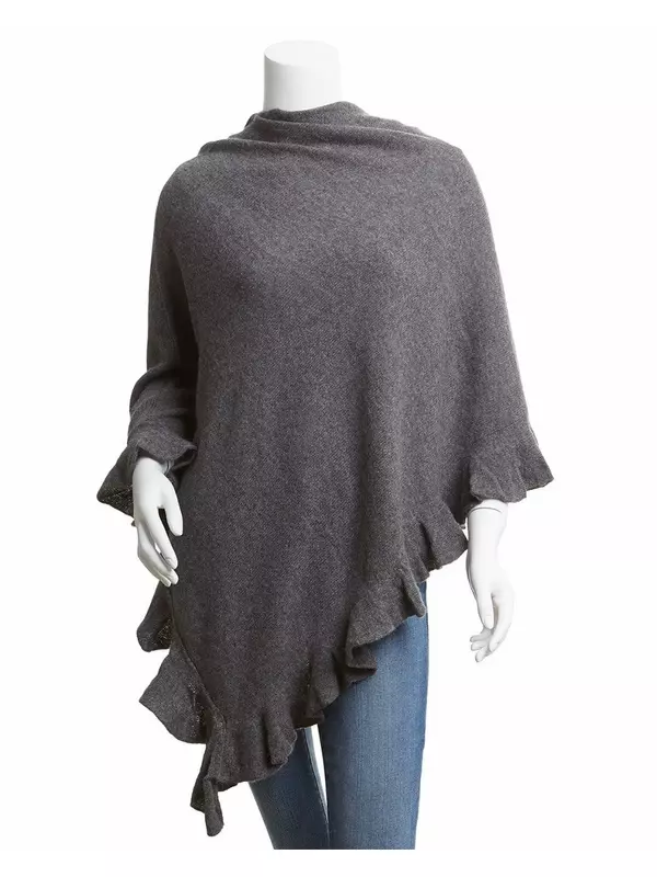 Кашемировый топпер Hannah Rose с оборками