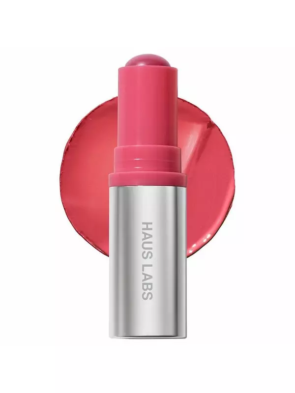 HAUS LABS BY LADY GAGA Color Fuse Longwear Увлажняющий стеклянный бальзам для губ и румян для щек, цвет Glassy Rosette