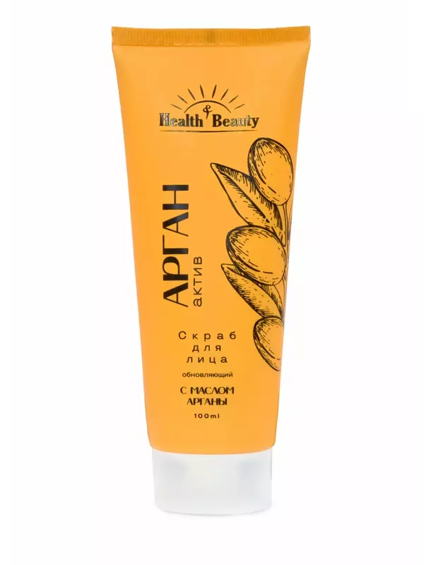 Скраб для лица обновляющий с маслом арганы