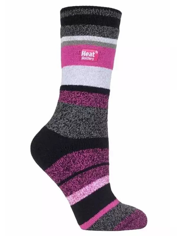 Тонкие женские зимние термоноски Lite в модном дизайне Remmington Heat Holders, черный