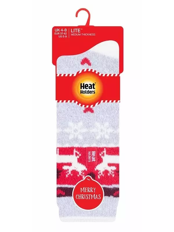 Новые термоноски Lite для женщин и мужчин на Рождество Heat Holders, коричневый