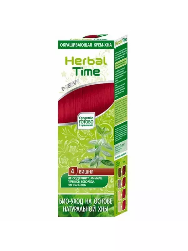 Herbal Time, Натуральная хна, Вишня, 75 мл