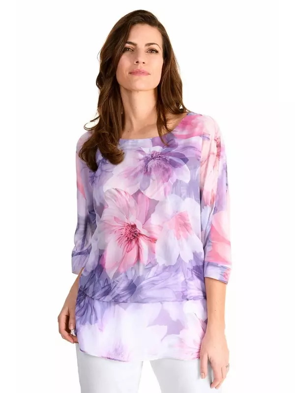 Топ HERMANN LANGE Collection Shirt, фиолетовый