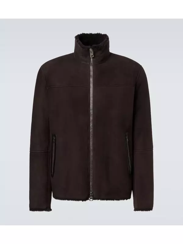 Дубленка с отделкой из овчины Herno, Marrone
