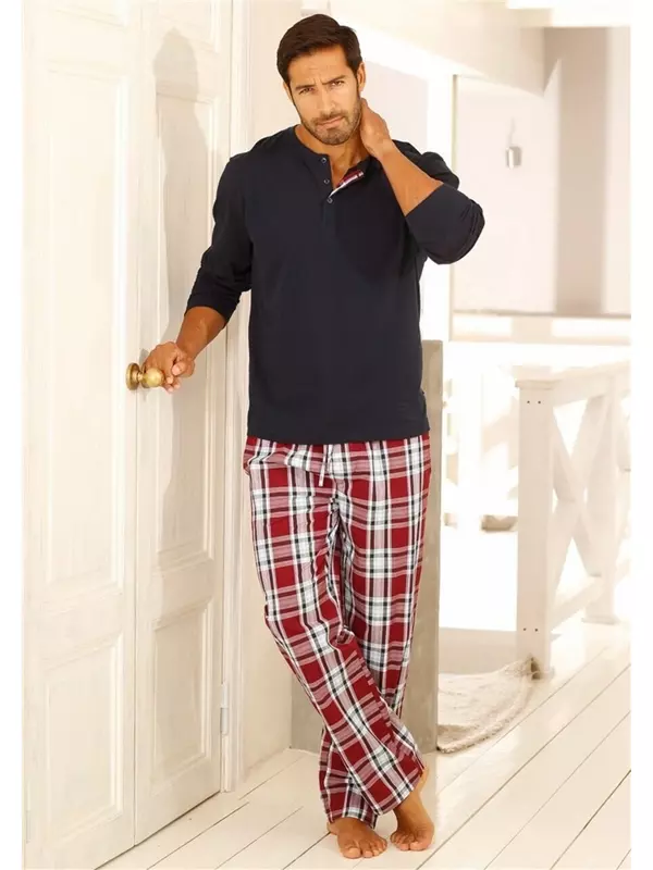 Длинная пижама HIS JEANS Long Pajamas, разноцветный