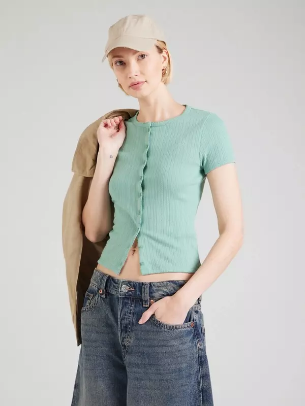 Вязаный кардиган HOLLISTER, мятный