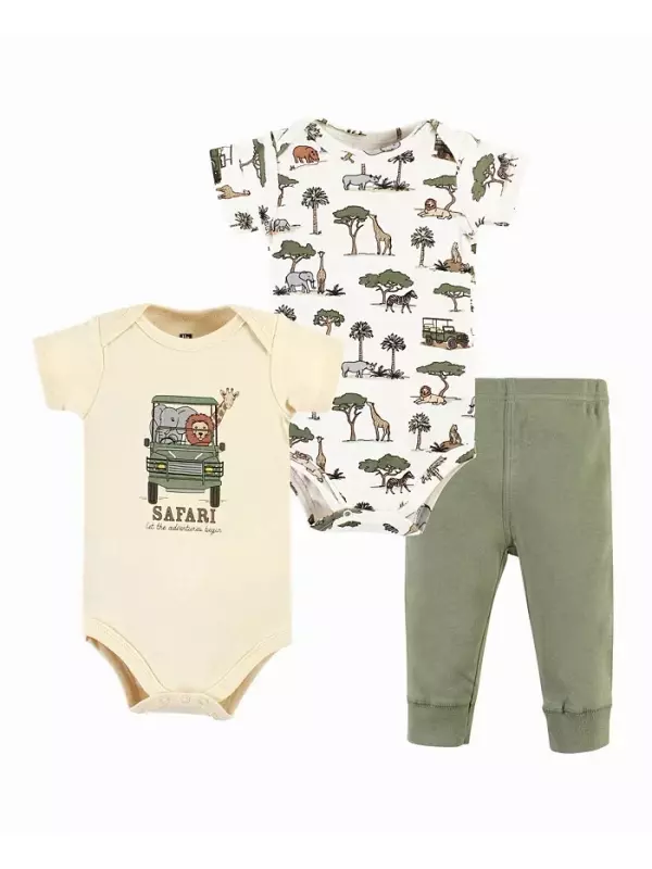 Детский комплект для мальчиков Hudson: боди и штанишки из хлопка Hudson Baby, коричневый